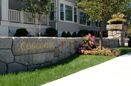carved lettering on granite
