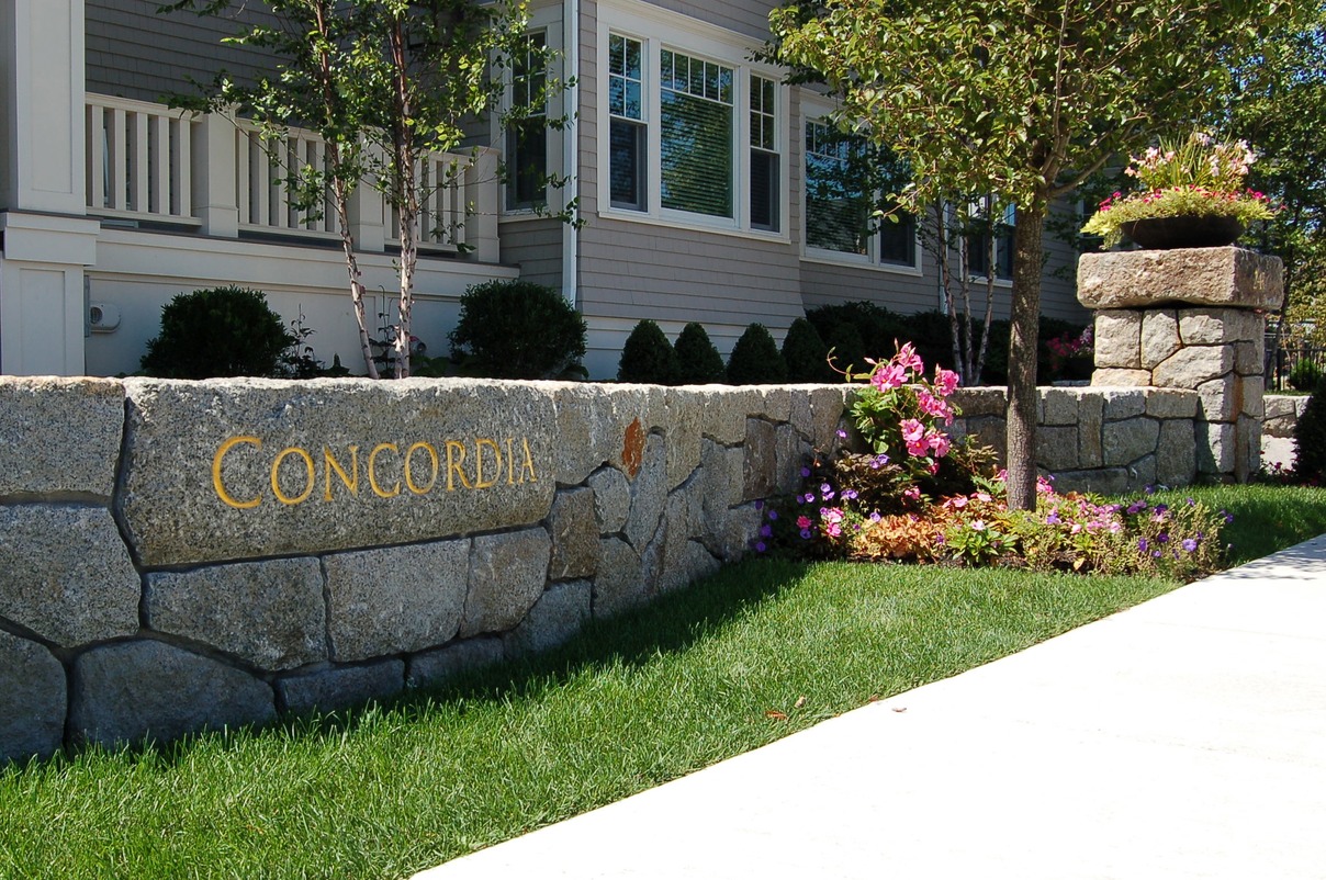 carved lettering on granite