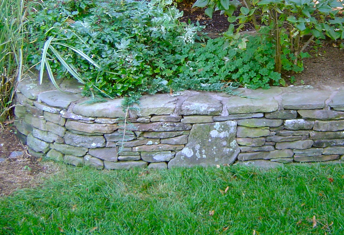 fieldstone wall