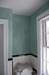 Venetian plaster bathroom