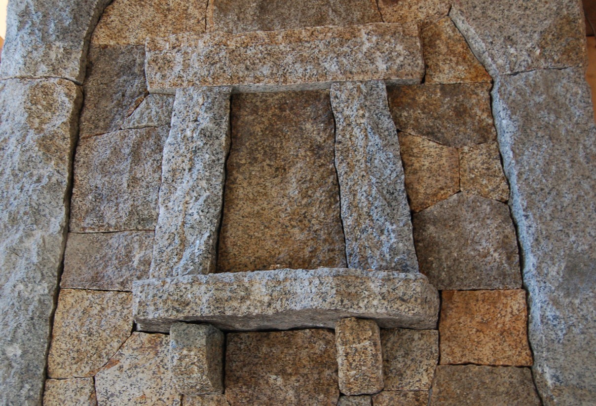 Granite fireplace