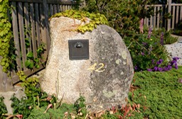 Glacial boulder mail box